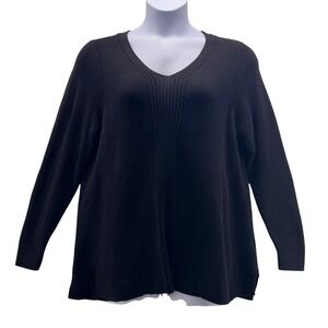 Lands End Sweater Black‎ 2X
